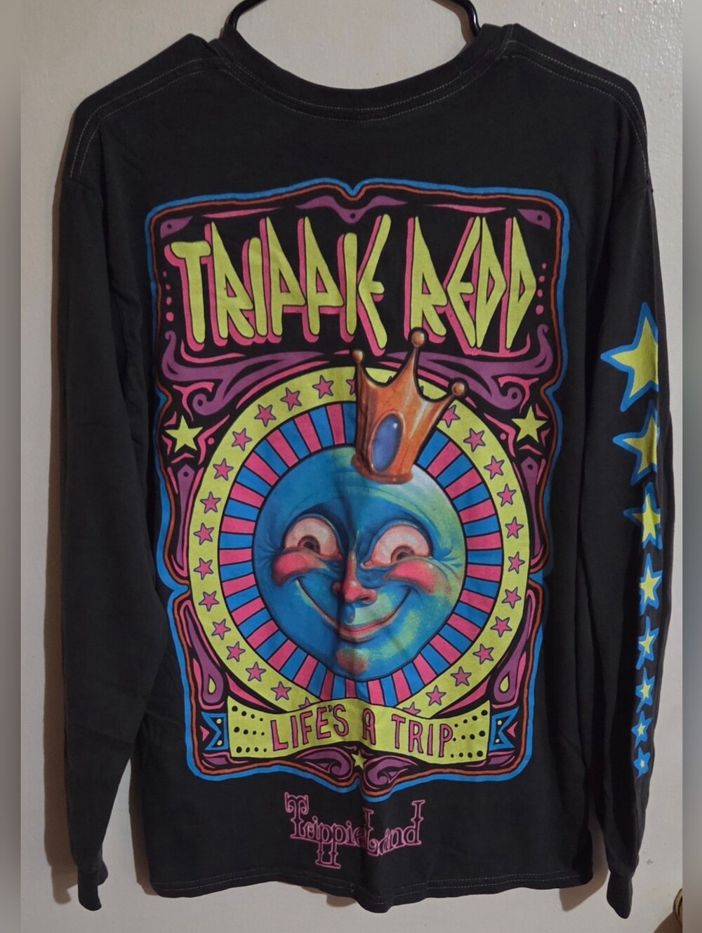 Trippie Redd "Lifes A Trip" Long Sleeve Graphic Tee Size M, NWOT